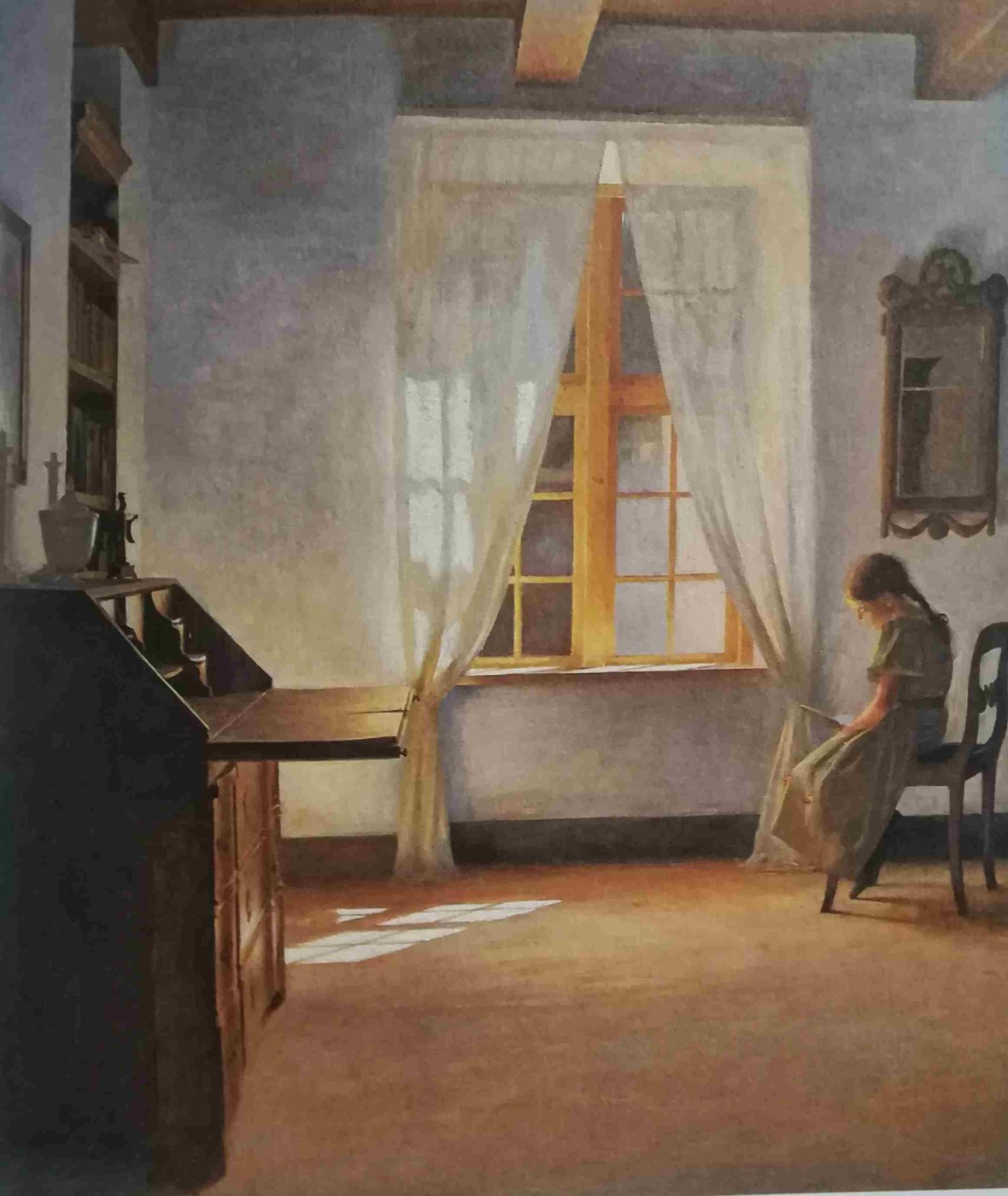 Giovane ragazza alla finestra - Peter Vilhelm Ilsted, 1900