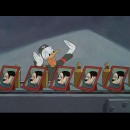 Paperino controlla la catena di montaggio per la produzione in serie di Hitler