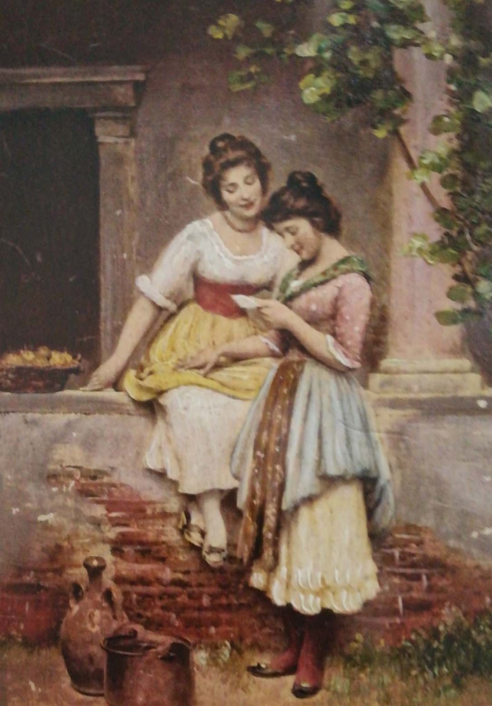 Eugenio De Blaas - lettera d’amore, collezione privata