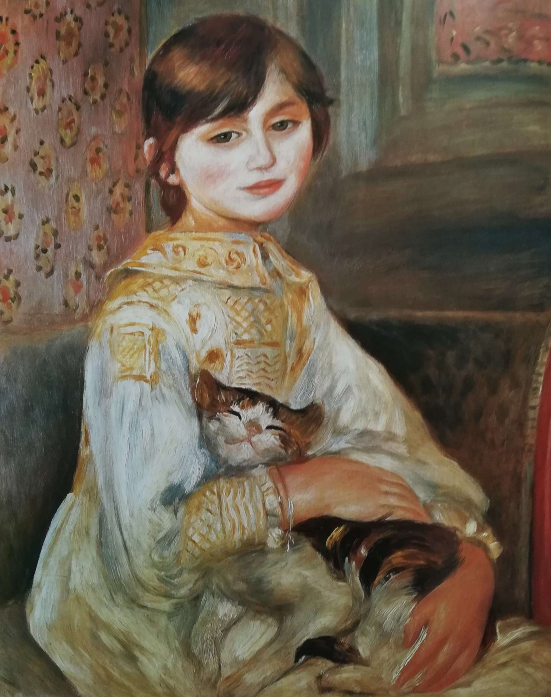 Bambina con gatto (ritratto di Julie Manet), 1887