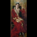 ritratto della moglie dell’artista - Konstantin Makovskij