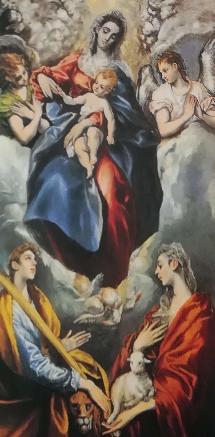 Madonna col bambino in Gloria e le sante Martina e Agnese