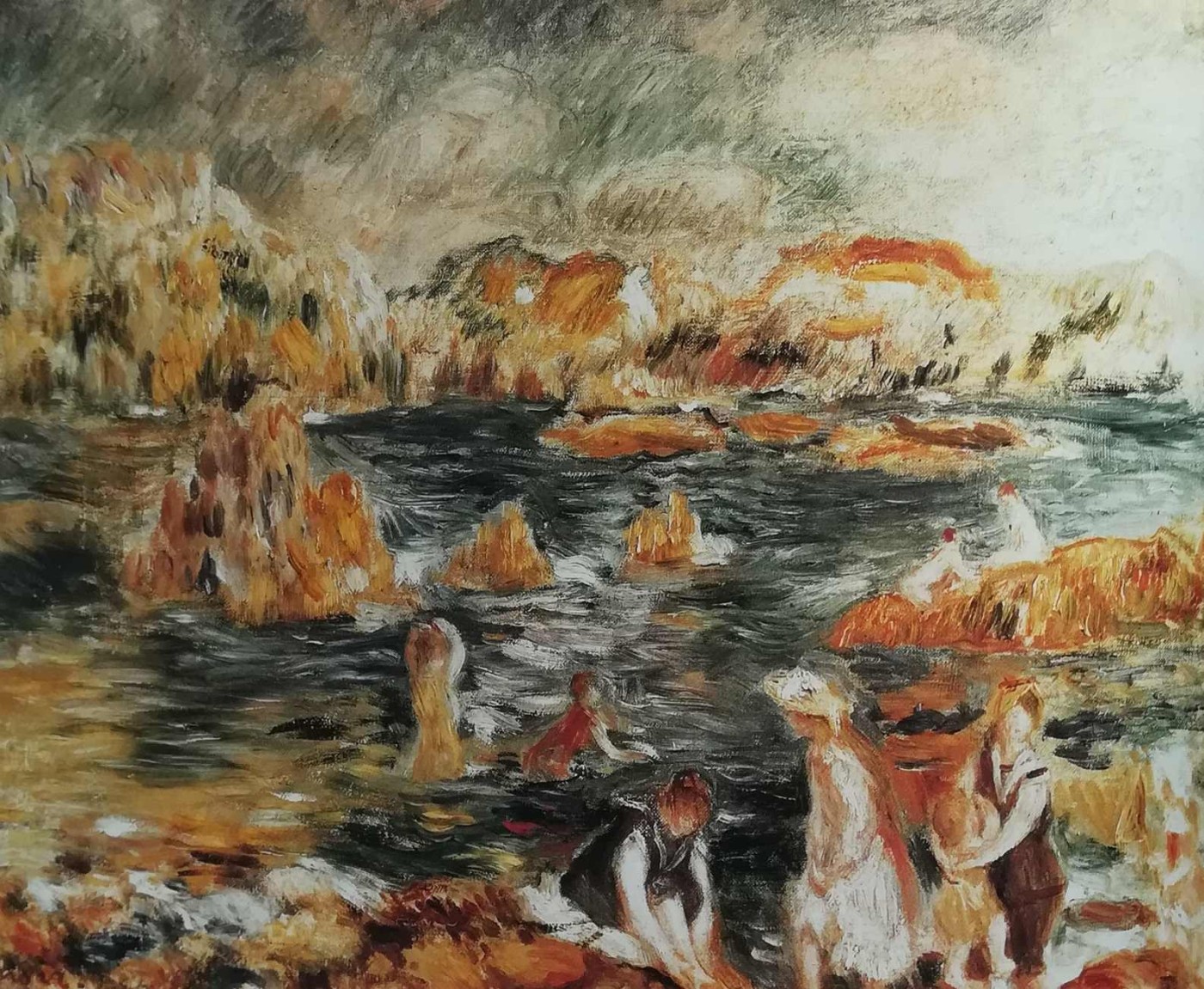 La spiaggia a Guernesey - Renoir, 1895 circa