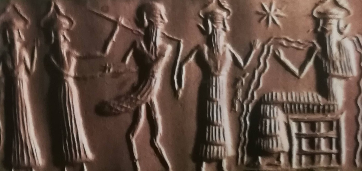 Il Dio Enki da cui sgorga l’acqua che dona la vita, 2250 a.C. circa