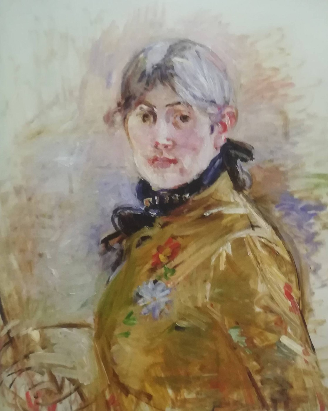 autoritratto di Berthe Morisot, 1885