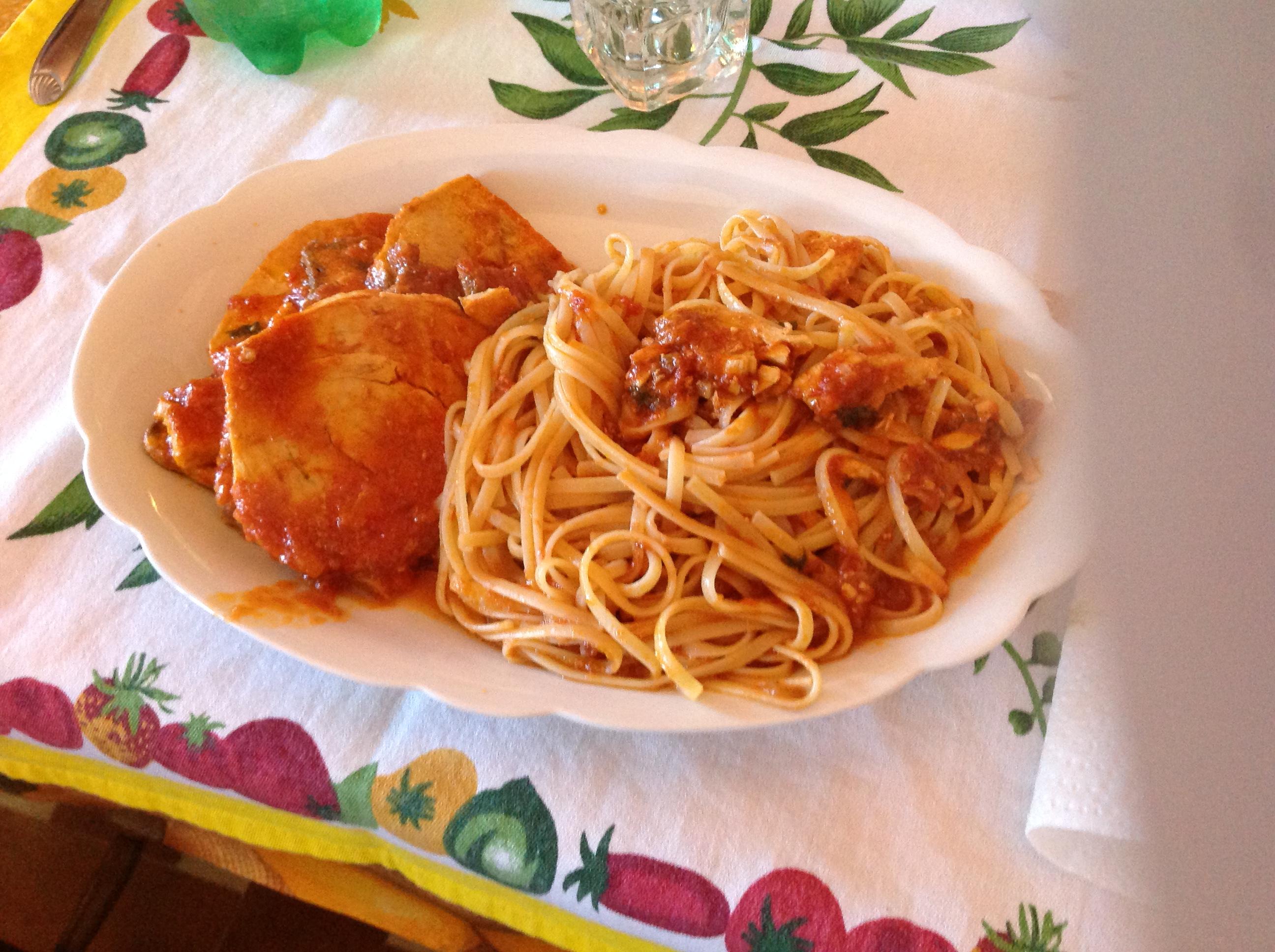 linguine al tonno e pescespade. Un vero capolavoro