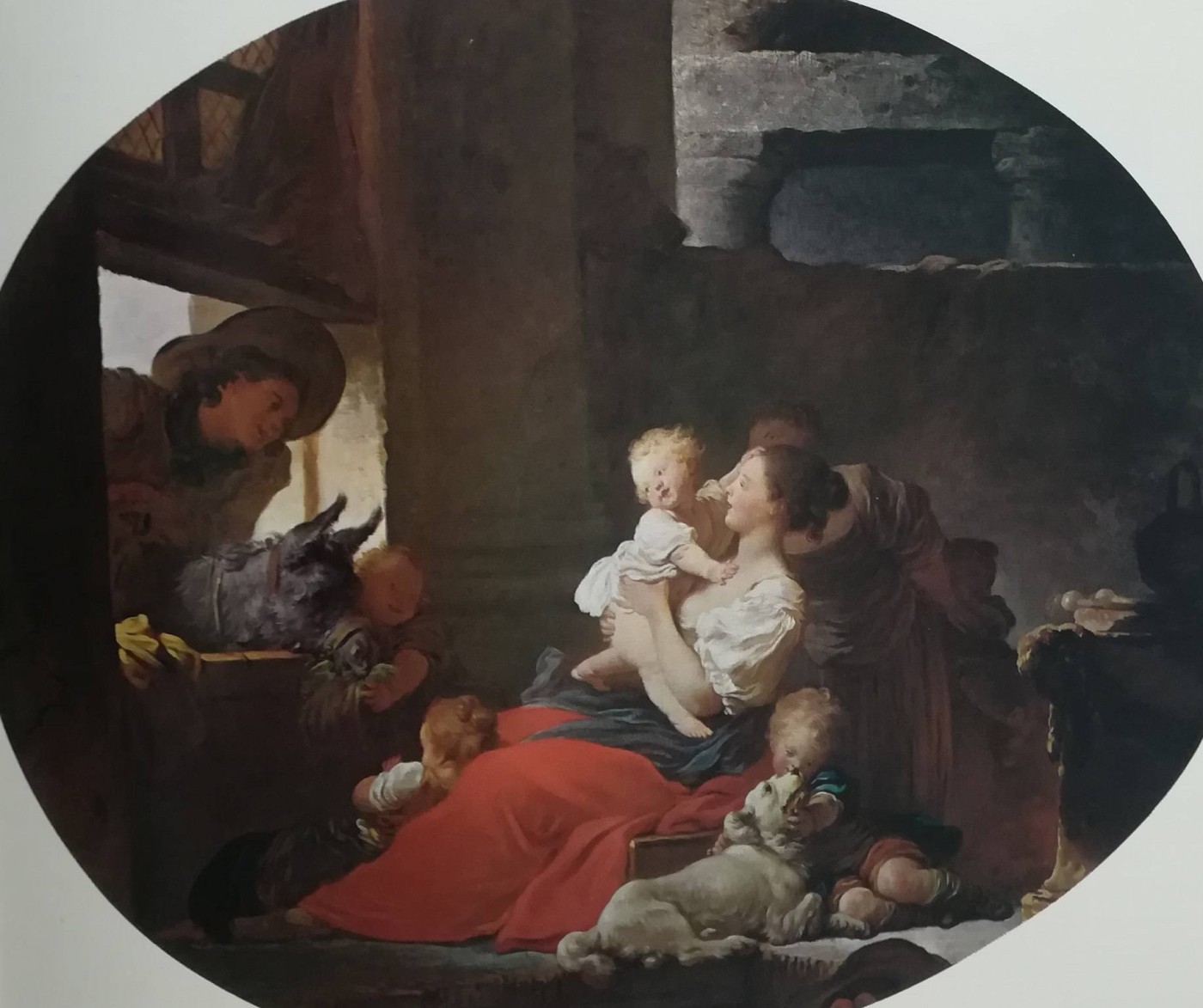 interno rustico - Jean-Honoré Fragonard