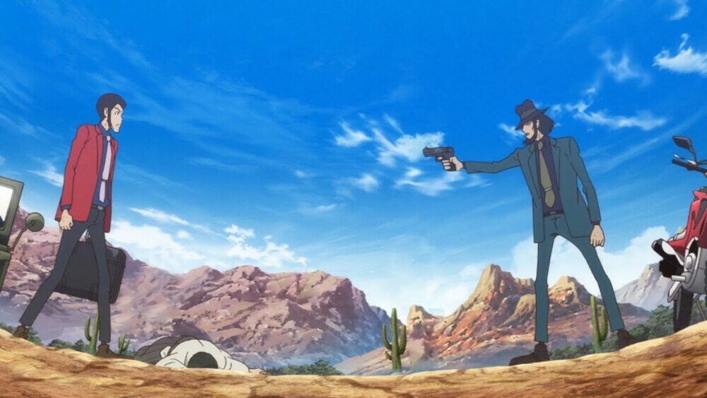 perchè Jigen punta la pistola contro il suo amico Lupin?