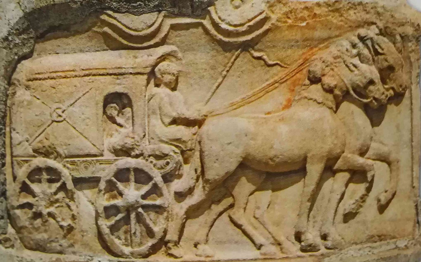 Carrozza del primo o secondo secolo dopo cristo