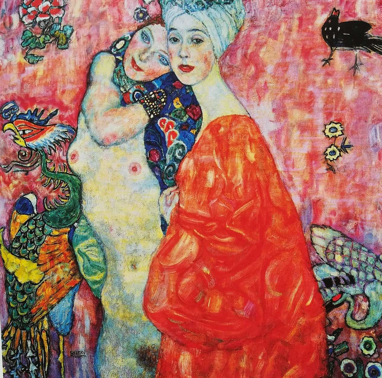 le amiche - Gustav Klimt, 1916-17