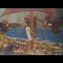 Ulisse, con astuzia, si fa legare all’albero della nave