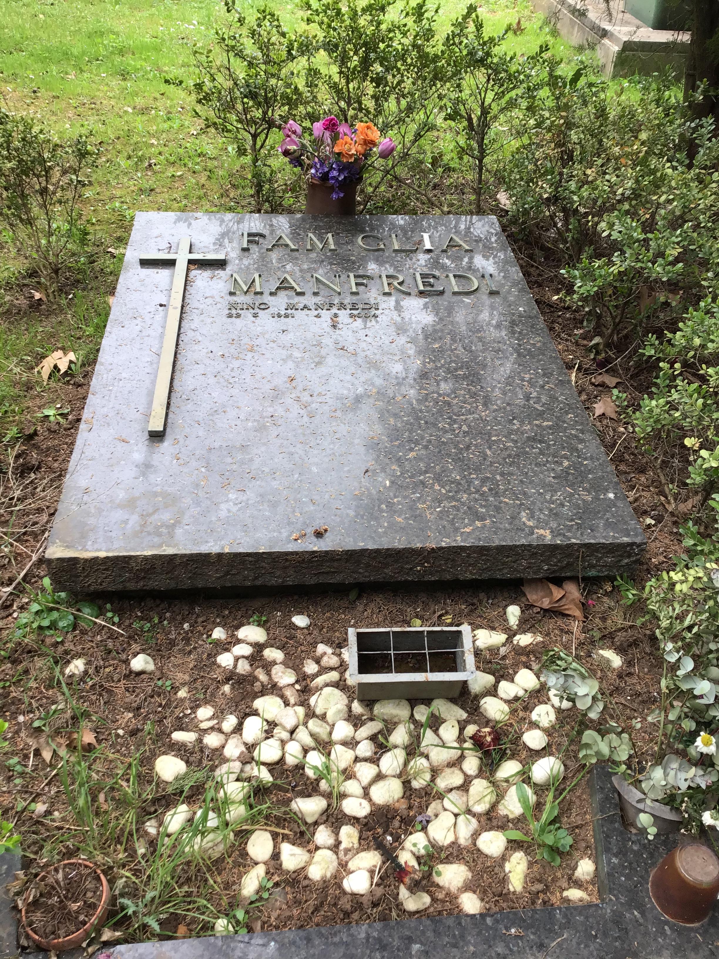 tomba di Nino Manfredi - Tombe famose al cimitero del Verano
