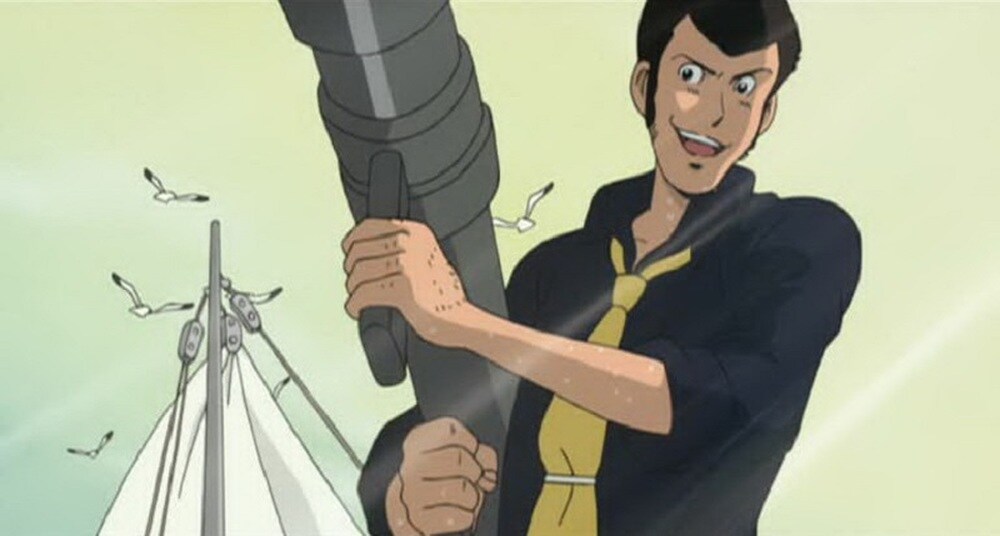 Lupin con un bazooka in mano. Meglio scansarsi