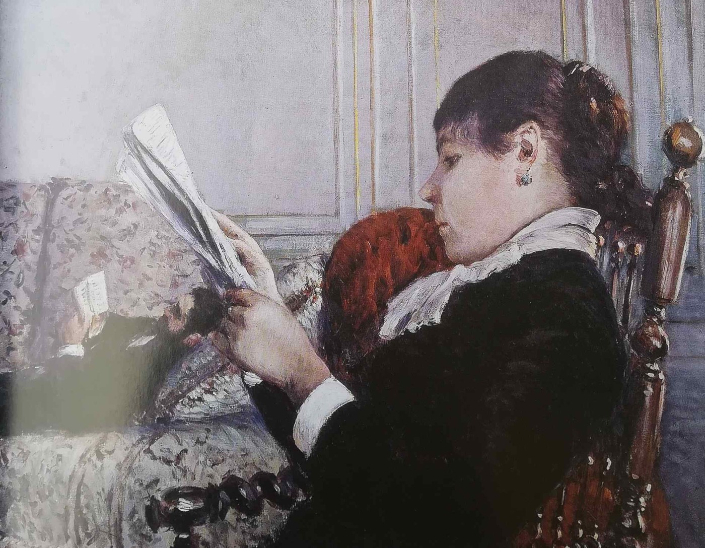 Interno, donna che legge - Gustave Caillebotte, 1880